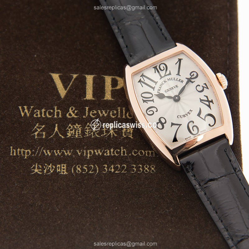 Franck Muller 7502 QZ (5N) CINTREE CURVEX Quartz 18kt Rose Gold