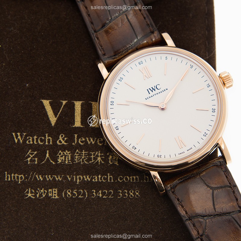 IWC IW511102 PORTOFINO Manual Wind 18kt Rose Gold