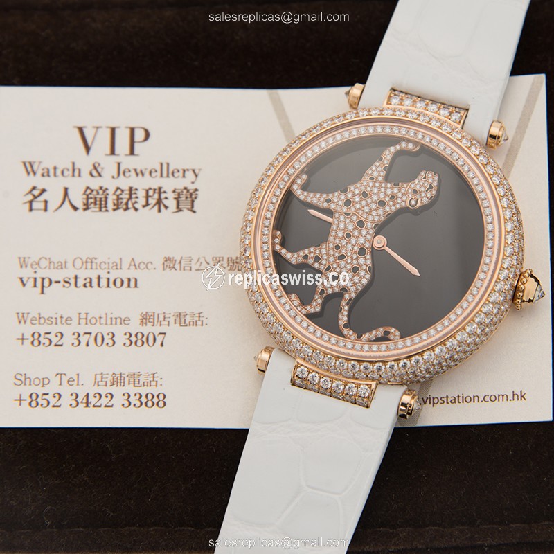 Cartier HPI00684 BESTIAIRE Automatic 18kt Rose Gold & Diamonds