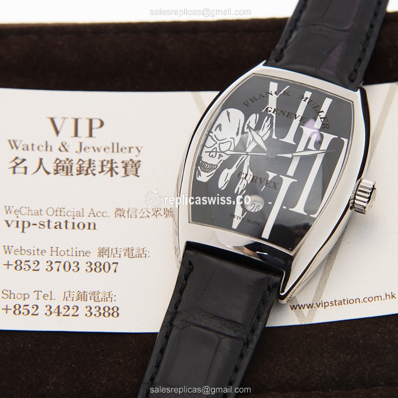 Franck Muller 7880 SC DT GOTH (AC) - BLACK CINTREE CURVEX Automatic Stainless Steel