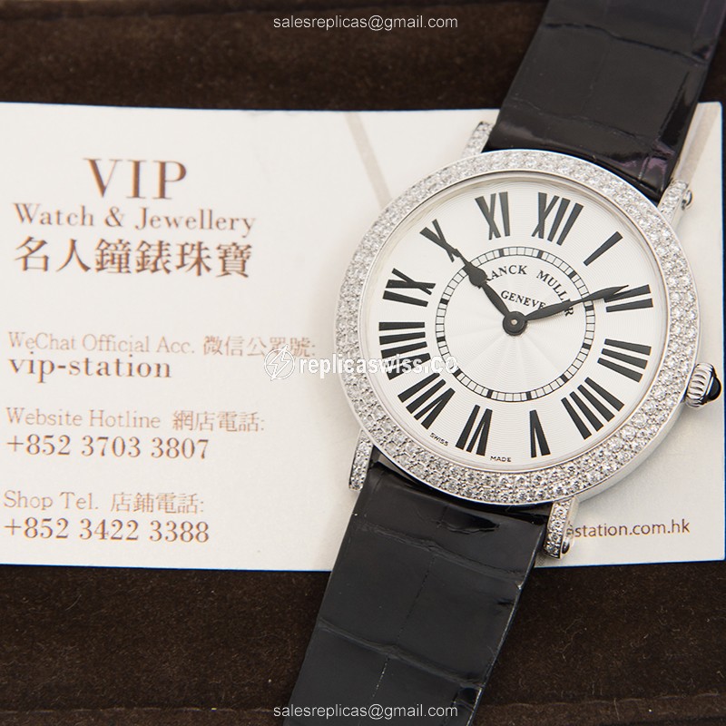 Franck Muller 8041 QZ R D (AC) INFINITY Quartz Stainless Steel & Diamonds