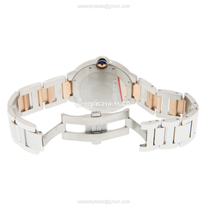 Cartier W2BB0004 BALLON BLEU Automatic 18kt Rose Gold & Steel