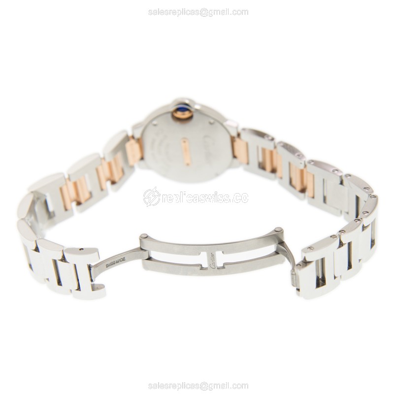 Cartier W3BB0009 BALLON BLEU Quartz 18kt Rose Gold & Diamonds