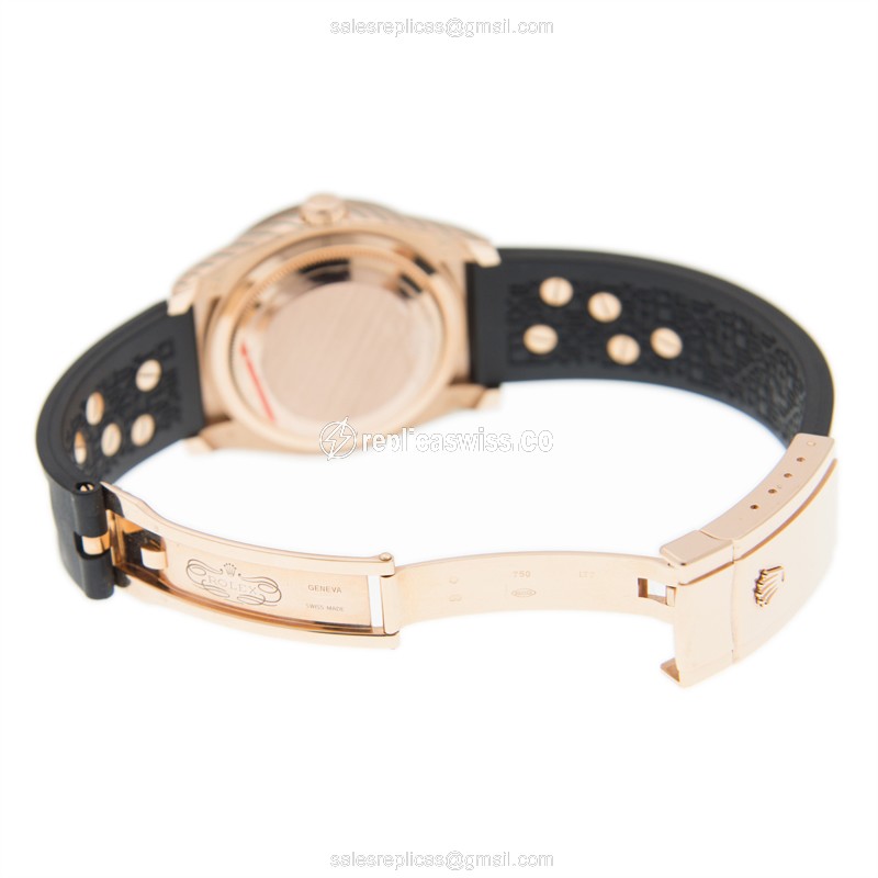 Rolex 116185BBR DATEJUST Automatic 18kt Rose Gold & Diamonds