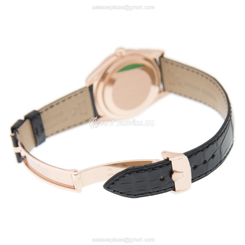 Rolex 118135BK DAY-DATE Automatic 18kt Rose Gold