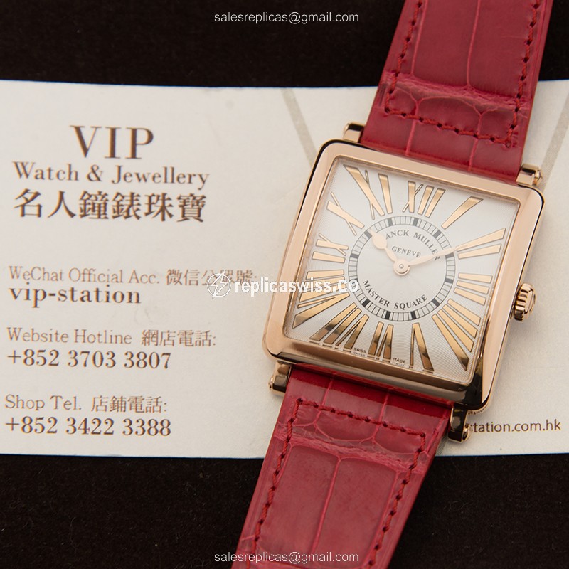 Franck Muller 6002 M B QZ REL R (5N) MASTER SQUARE Quartz 18kt Rose Gold