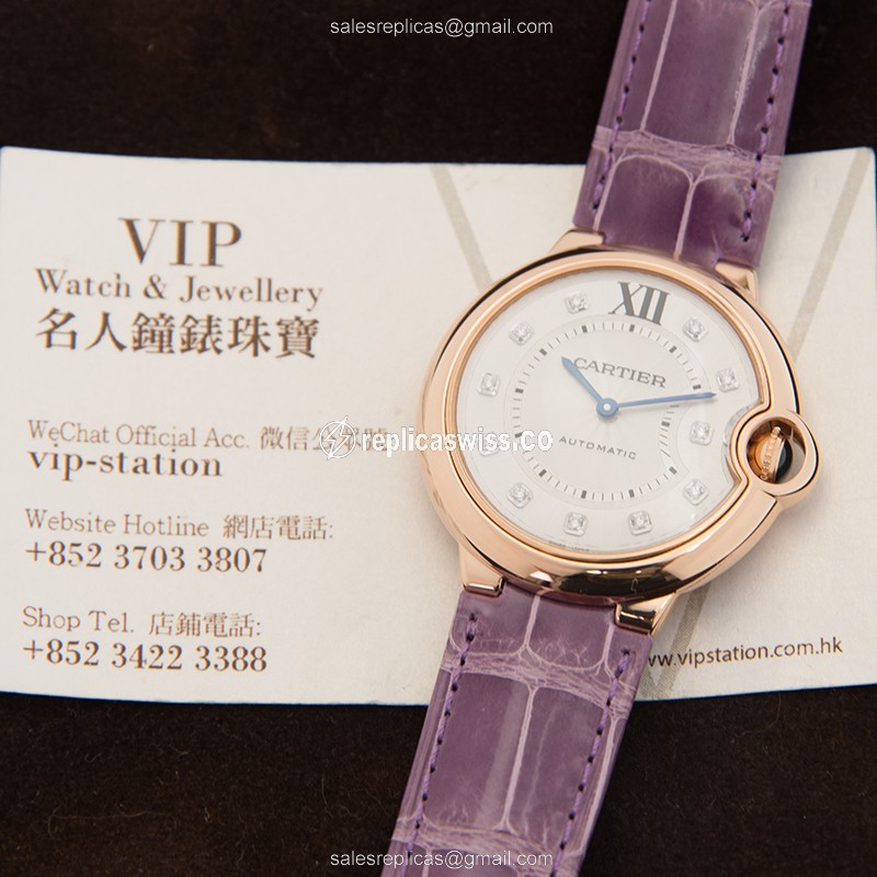 Cartier WJBB0010 BALLON BLEU Automatic 18kt Rose Gold