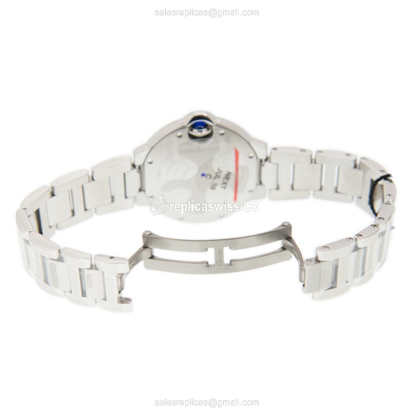 Cartier W4BB0016 BALLON BLEU Automatic Stainless Steel & Diamonds
