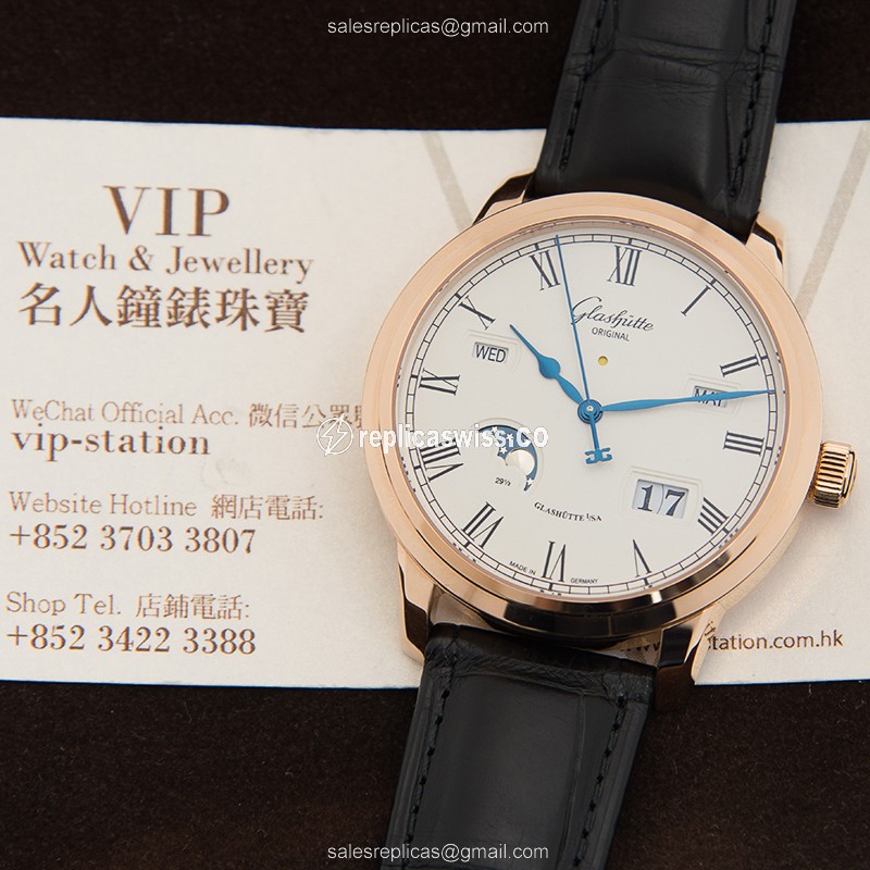 Glashutte 100-02-22-05-05 SENATOR MANUAL WINDING SKELETONIZED Automatic 18kt Rose Gold