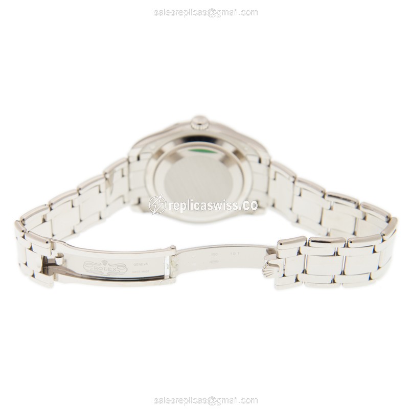 Rolex 86349SAFUBL_PAVEDRN DATEJUST Automatic 18kt White Gold & Sapphire
