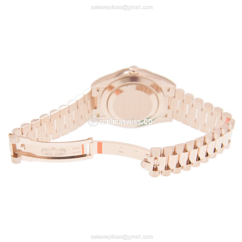 Rolex 228345RBR-0009 DAY-DATE Automatic 18kt Rose Gold & Diamonds