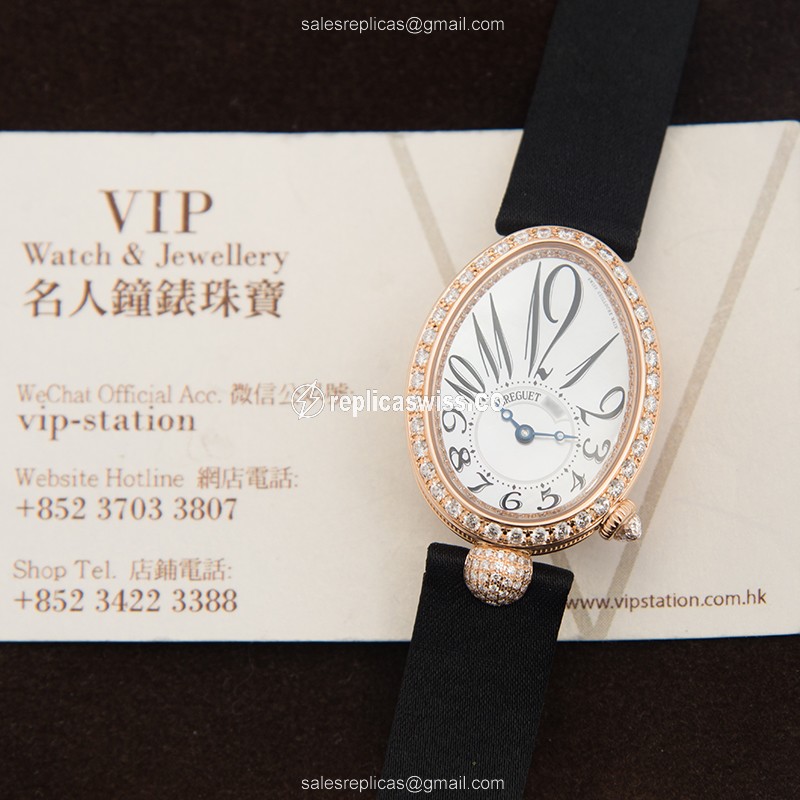 Breguet 8928BR/5W/844/DD0D REINE DE NAPLES Automatic 18kt Rose Gold & Diamonds