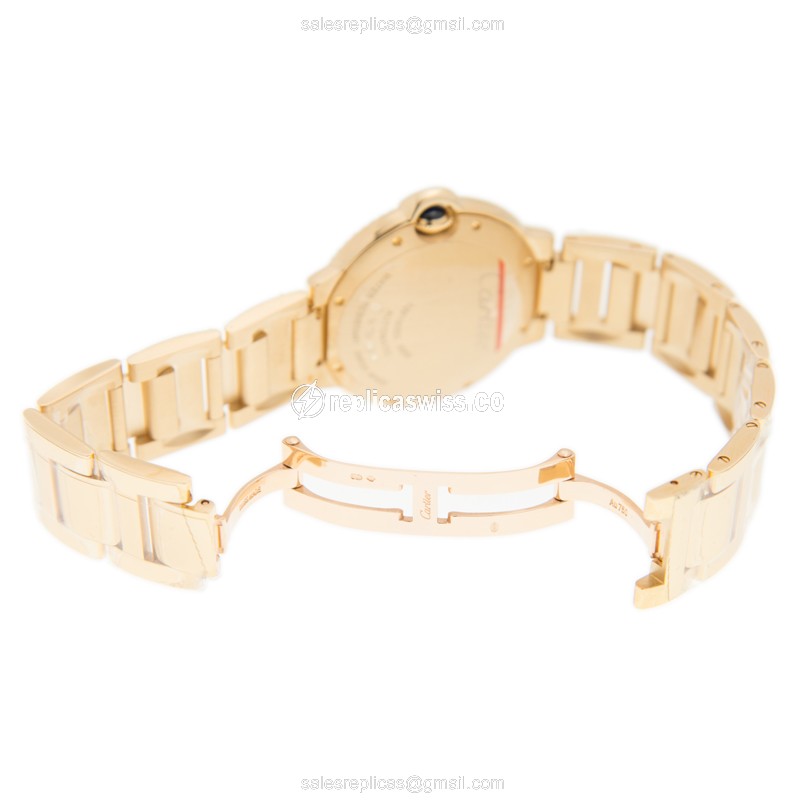 Cartier WE9004Z3 BALLON BLEU Automatic 18kt Gold & Diamond