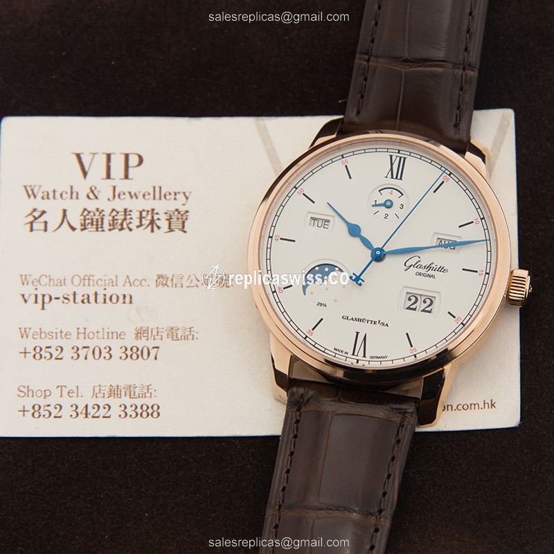 Glashutte 1-36-02-02-05-30 SENATOR MANUAL WINDING SKELETONIZED Automatic 18kt Rose Gold