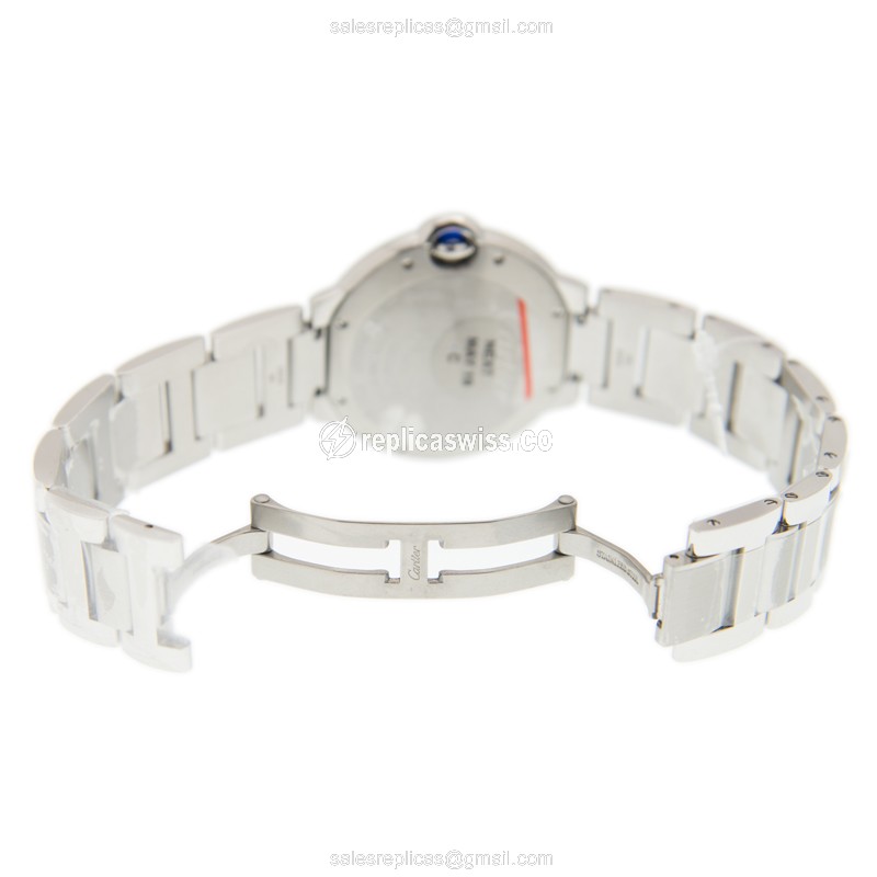 Cartier W4BB0017 BALLON BLEU Automatic Stainless Steel & Diamonds