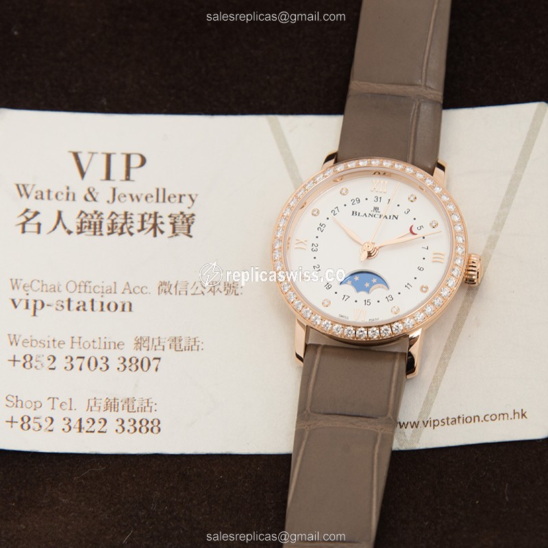 Blancpain 6106-2987-55A VILLERET Automatic 18kt Rose Gold & Diamonds