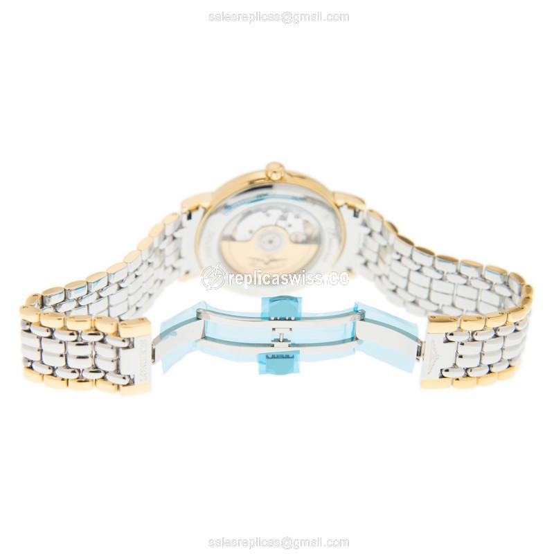 Longines L4.921.2.12.7 PRESENCE Automatic Gold-Plated & Stainless Steel
