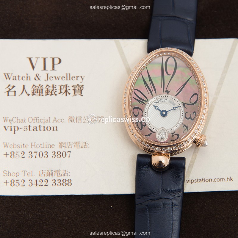 Breguet 8918BR/5T/964/D00D REINE DE NAPLES Automatic 18kt Rose Gold & Diamonds