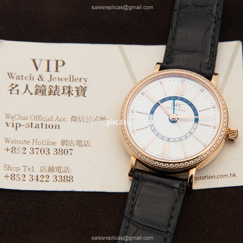 IWC IW459102 PORTOFINO Automatic 18kt Rose Gold & Diamonds