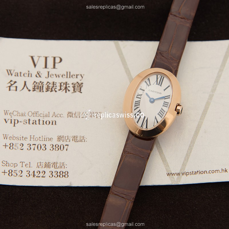 Cartier W8000017 BAIGNOIRE Quartz 18kt Rose Gold