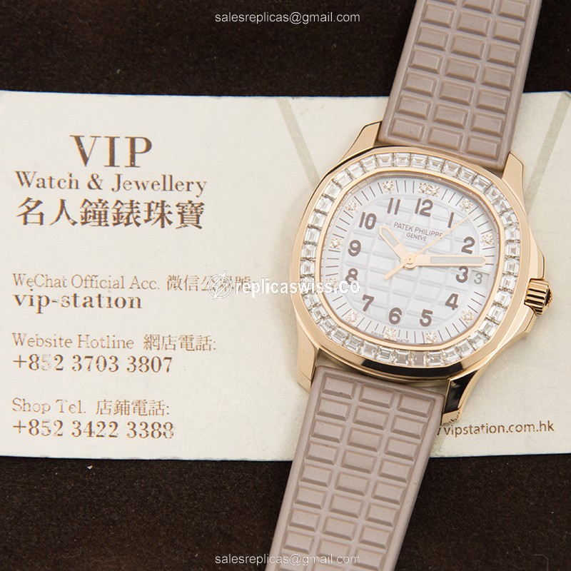 Patek Philippe 5072R-001 AQUANAUT Automatic 18kt Rose Gold & Diamonds