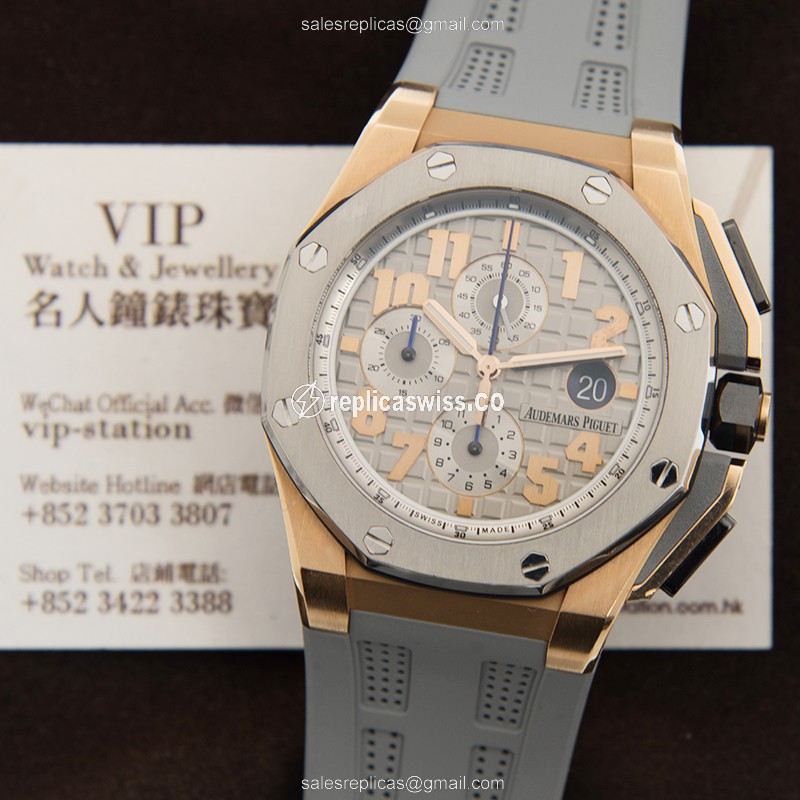 Audemars Piguet 26210OI.OO.A109CR.01 ROYAL OAK OFFSHORE Manual Wind 18kt Rose Gold & Steel