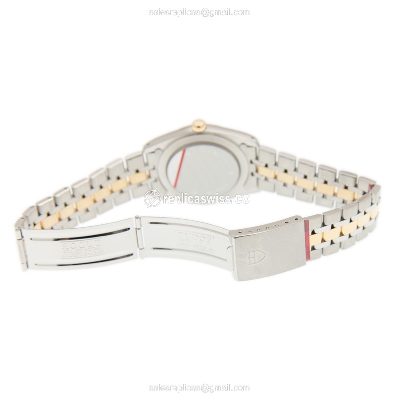 Tudor 74033-62473-26810AR-BK PRICE DATE-DAY Automatic 18kt Gold & Steel