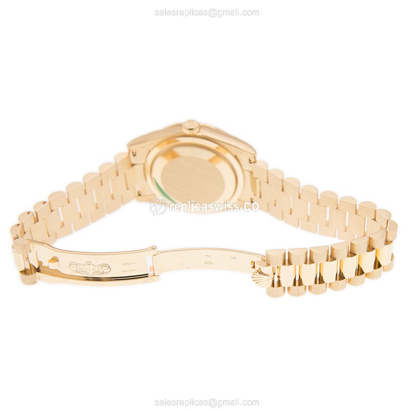 Rolex 118348GNPAVEDAR DAY-DATE Automatic 18kt Gold & Diamond & Steel
