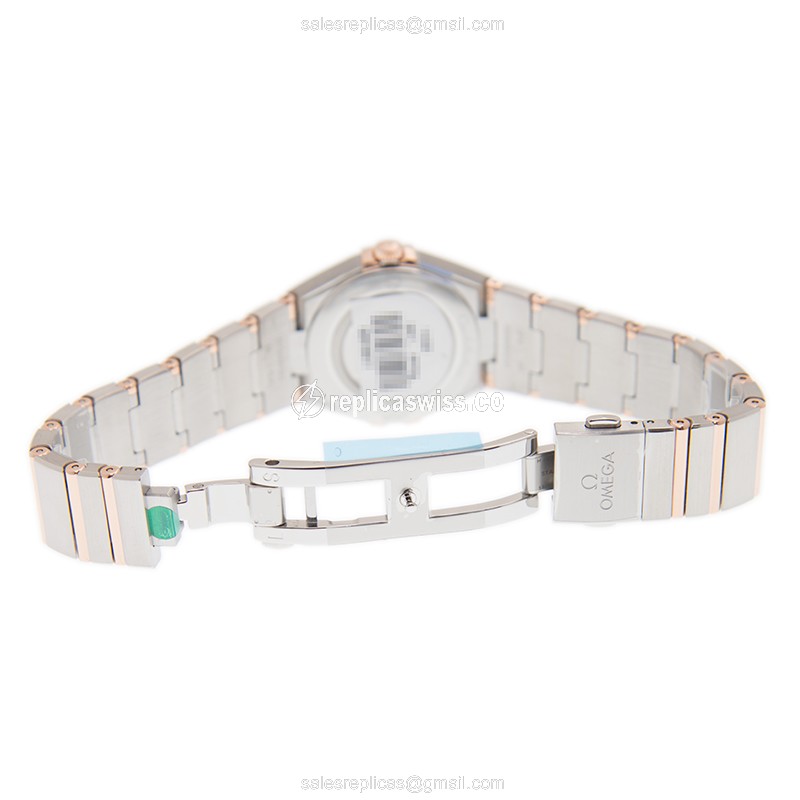 Omega 131.20.28.60.63.001 CONSTELLATION Quartz 18kt Rose Gold & Steel