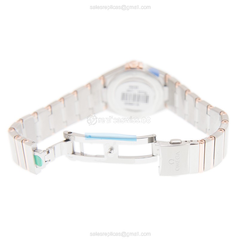 Omega 131.20.28.60.52.001 CONSTELLATION Quartz 18kt Rose Gold & Steel