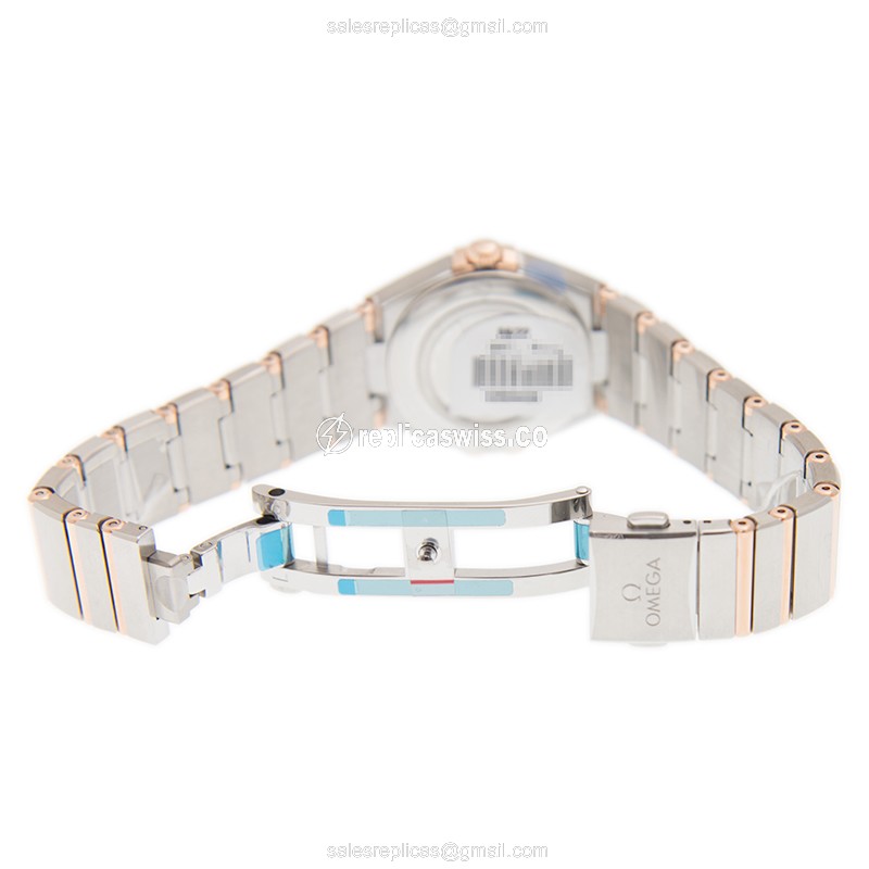 Omega 131.20.28.60.55.001 CONSTELLATION Quartz 18kt Rose Magic & Diamond