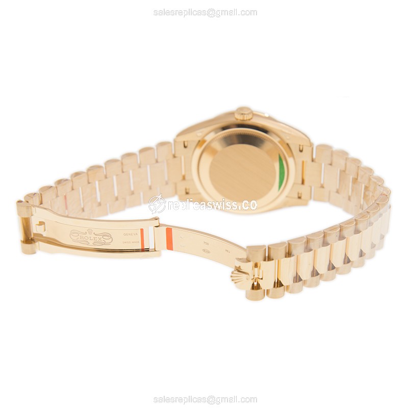 Rolex 128348RBR-0030 DAY-DATE Automatic 18kt Gold & Diamond