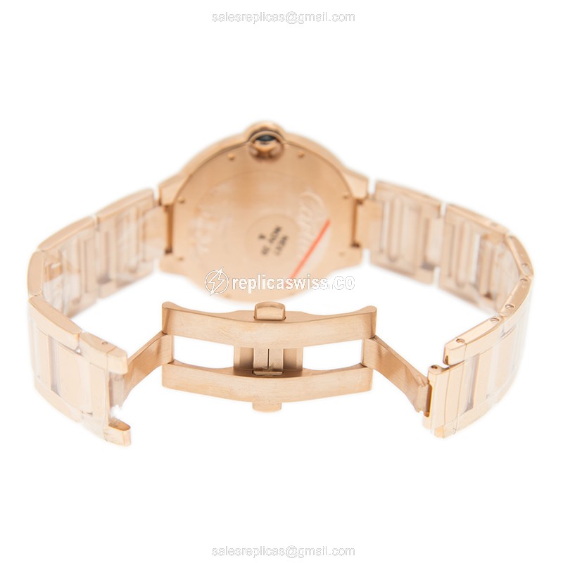 Cartier WJBB0038 BALLON BLEU Automatic 18kt Rose Gold & Diamonds