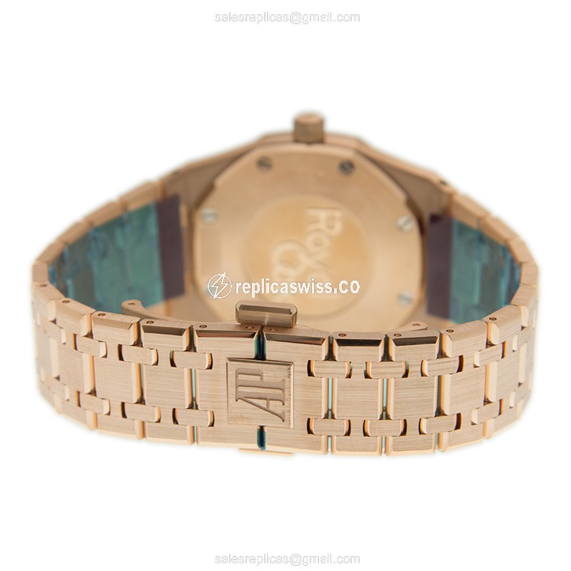 Audemars Piguet 67651OR.ZZ.1261OR.02 Quartz 18kt Rose Gold & Diamonds