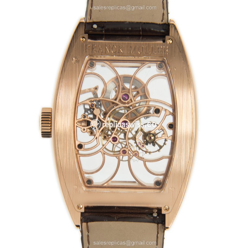 Franck Muller 9880 B S6 SQT (5N) CINTREE CURVEX Manual Wind 18kt Rose Gold