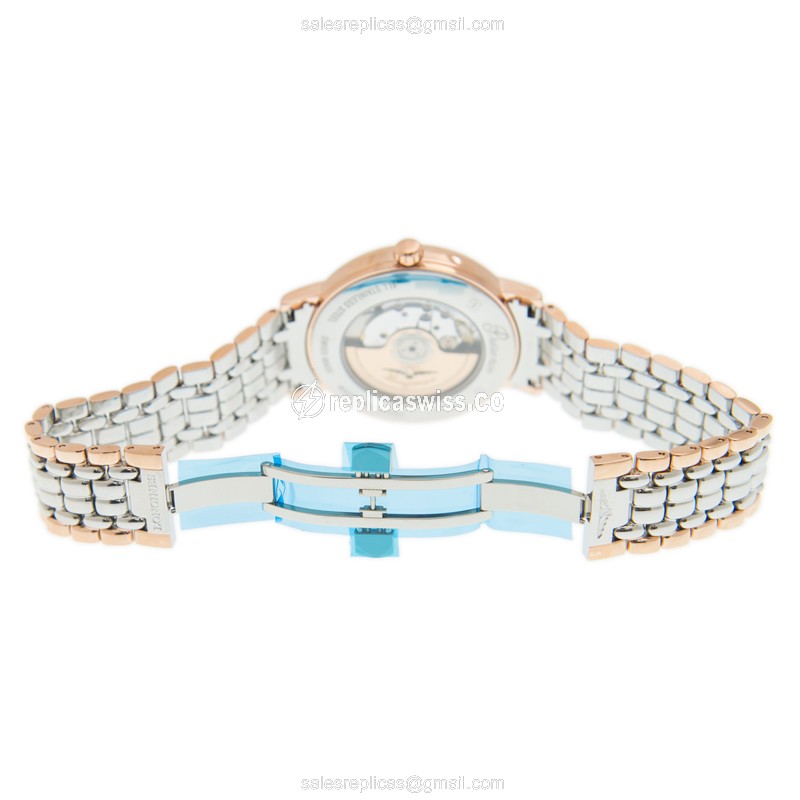 Longines L4.922.1.11.7 PRESENCE Automatic 18kt Rose Gold & Steel