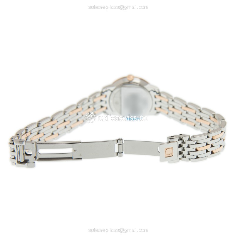 Omega 424.20.24.60.05.002 DE VILLE Quartz 18kt Rose Gold & Steel