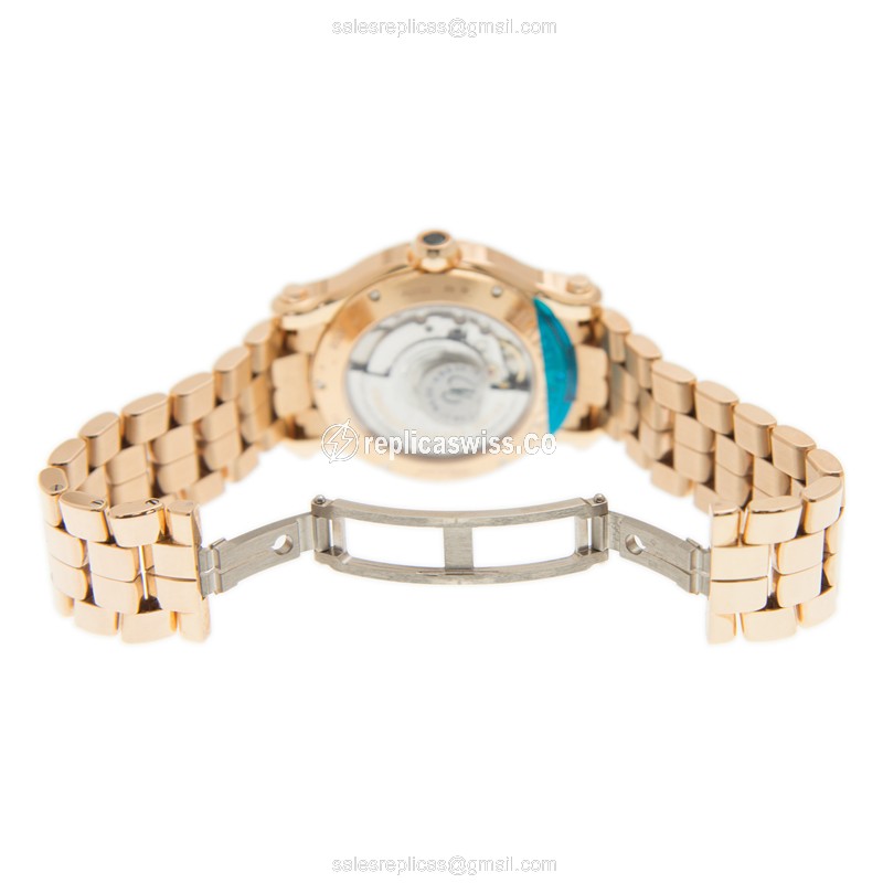 Chopard 274808-5004 HAPPY SPORT Automatic 18kt Rose Gold & Diamonds