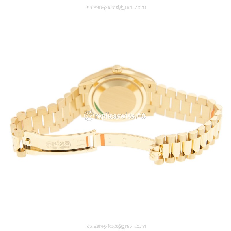 Rolex 128348RBR-0005 DAY-DATE Automatic 18kt Gold & Diamond