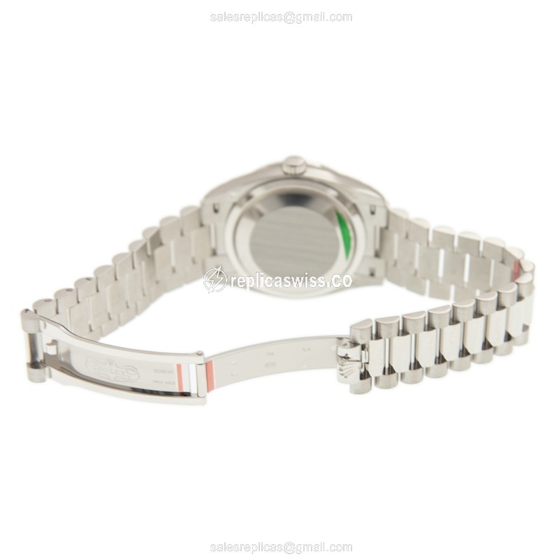 Rolex 128349RBR-0001 DAY-DATE Automatic 18kt White Gold & Diamond
