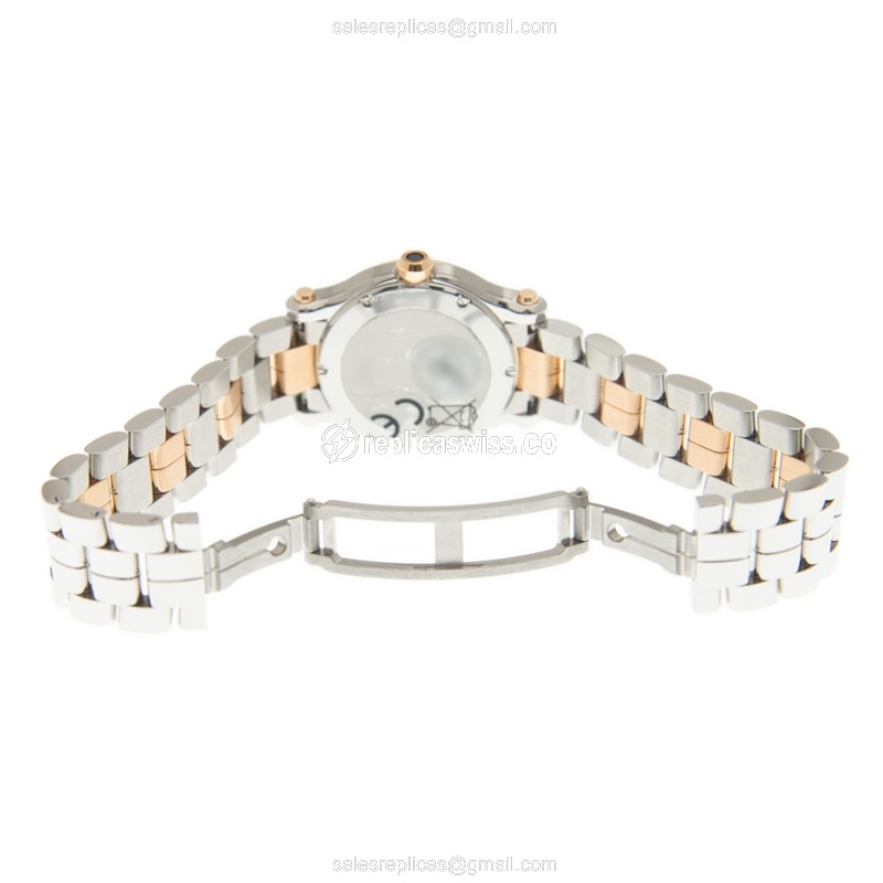 Chopard 278590-6004 HAPPY SPORT Quartz 18kt Rose Gold & Steel