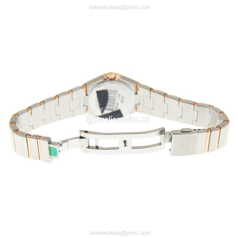 Omega 131.20.25.60.02.001 CONSTELLATION Quartz 18kt Rose Gold & Steel