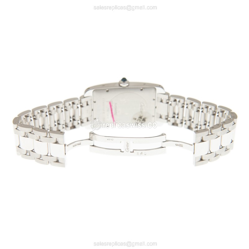 Cartier W26055L1 TANK Automatic 18kt White Gold