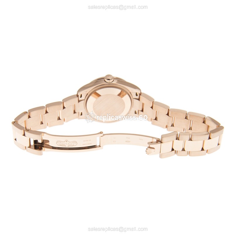 Rolex 278285RBR-0011 DATEJUST Automatic 18kt Rose Gold & Diamonds