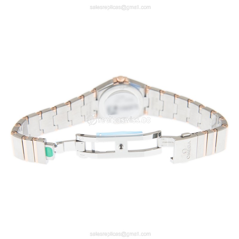 Omega 131.20.25.60.53.002 CONSTELLATION Quartz 18kt Rose Gold & Steel