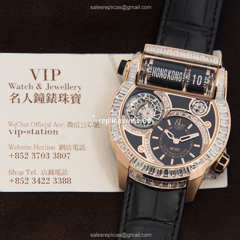 Jacob & Co ES802.40.BD.BD.A CA4D EPIC SF24 Automatic 18kt Rose Gold & Diamonds
