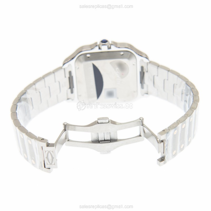 Cartier W2SA0009 SANTOS Automatic 18kt Gold & Steel