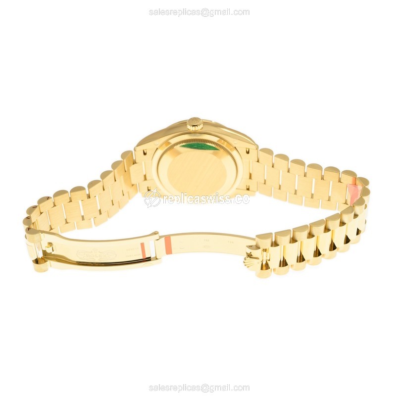 Rolex 128348RBR-0037 DAY-DATE Automatic 18kt Gold & Diamond