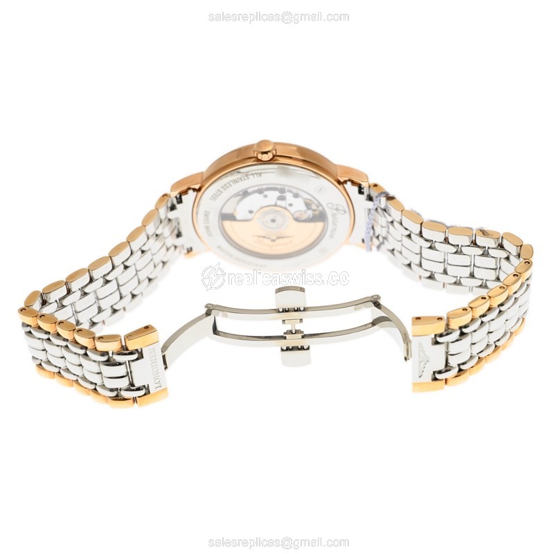 Longines L4.905.1.11.7 PRESENCE Automatic Gold-Plated & Stainless Steel