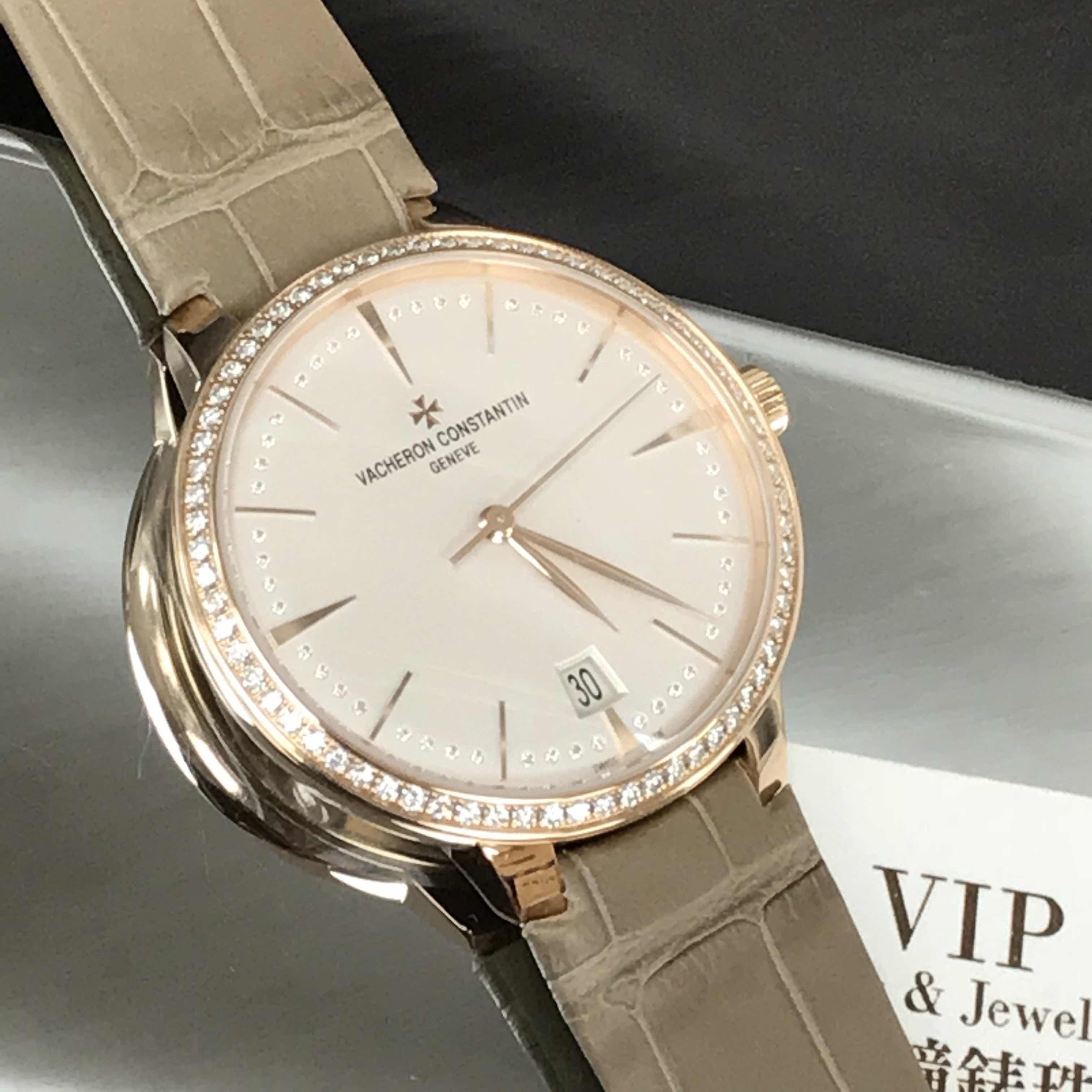 Vacheron Constantin 85515/000R-9840 PATRIMONY TRADITIONELLE Automatic 18kt Rose Gold & Diamonds